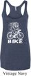 White Penguin Power Bike Ladies Tri Blend Racerback Tank Top