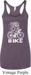 White Penguin Power Bike Ladies Tri Blend Racerback Tank Top