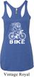 White Penguin Power Bike Ladies Tri Blend Racerback Tank Top