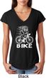 White Penguin Power Bike Ladies Tri Blend V-Neck Shirt