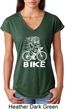 White Penguin Power Bike Ladies Tri Blend V-Neck Shirt