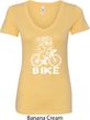 White Penguin Power Bike Ladies V-Neck Shirt