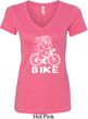 White Penguin Power Bike Ladies V-Neck Shirt