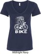 White Penguin Power Bike Ladies V-Neck Shirt