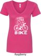 White Penguin Power Bike Ladies V-Neck Shirt