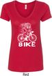 White Penguin Power Bike Ladies V-Neck Shirt