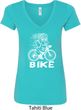 White Penguin Power Bike Ladies V-Neck Shirt