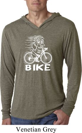 White Penguin Power Bike Lightweight Hoodie Shirt