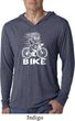 White Penguin Power Bike Lightweight Hoodie Shirt