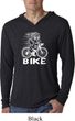 White Penguin Power Bike Lightweight Hoodie Shirt