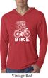 White Penguin Power Bike Lightweight Hoodie Shirt