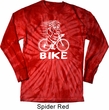 White Penguin Power Bike Long Sleeve Tie Dye Shirt