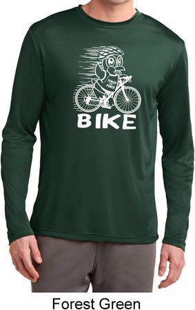 White Penguin Power Bike Mens Moisture Wicking Long Sleeve Shirt