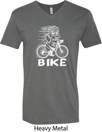 White Penguin Power Bike Mens V-Neck Shirt