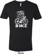 White Penguin Power Bike Mens V-Neck Shirt