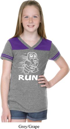 White Penguin Power Run Girls Football Shirt