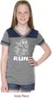 White Penguin Power Run Girls Football Shirt