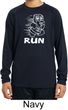 White Penguin Power Run Kids Dry Wicking Long Sleeve Shirt