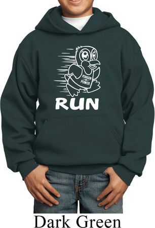 White Penguin Power Run Kids Hoody