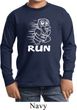 White Penguin Power Run Kids Long Sleeve Shirt