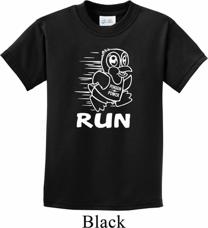 White Penguin Power Run Kids Shirt