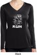 White Penguin Power Run Ladies Dry Wicking Long Sleeve Shirt