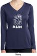 White Penguin Power Run Ladies Dry Wicking Long Sleeve Shirt