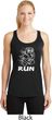 White Penguin Power Run Ladies Dry Wicking Racerback Tank Top