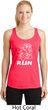 White Penguin Power Run Ladies Dry Wicking Racerback Tank Top
