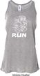 White Penguin Power Run Ladies Flowy Racerback Tanktop