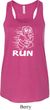 White Penguin Power Run Ladies Flowy Racerback Tanktop