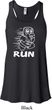White Penguin Power Run Ladies Flowy Racerback Tanktop