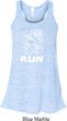White Penguin Power Run Ladies Flowy Racerback Tanktop