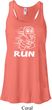 White Penguin Power Run Ladies Flowy Racerback Tanktop