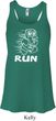 White Penguin Power Run Ladies Flowy Racerback Tanktop