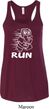 White Penguin Power Run Ladies Flowy Racerback Tanktop