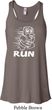 White Penguin Power Run Ladies Flowy Racerback Tanktop