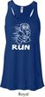 White Penguin Power Run Ladies Flowy Racerback Tanktop
