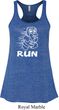 White Penguin Power Run Ladies Flowy Racerback Tanktop