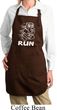 White Penguin Power Run Ladies Full Length Apron with Pockets