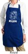 White Penguin Power Run Ladies Full Length Apron with Pockets
