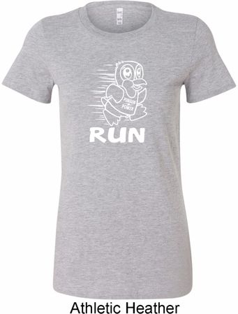 White Penguin Power Run Ladies Longer Length Shirt