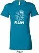 White Penguin Power Run Ladies Longer Length Shirt
