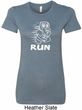 White Penguin Power Run Ladies Longer Length Shirt