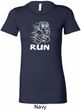 White Penguin Power Run Ladies Longer Length Shirt