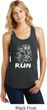 White Penguin Power Run Ladies Racerback Tank Top