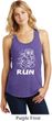 White Penguin Power Run Ladies Racerback Tank Top