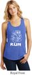 White Penguin Power Run Ladies Racerback Tank Top