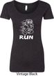 White Penguin Power Run Ladies Scoop Neck Shirt