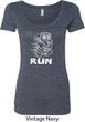 White Penguin Power Run Ladies Scoop Neck Shirt